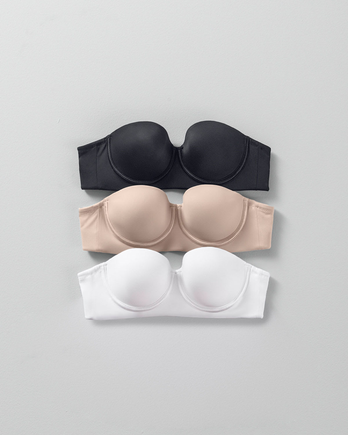  Slimming Strapless Underwire Bra
