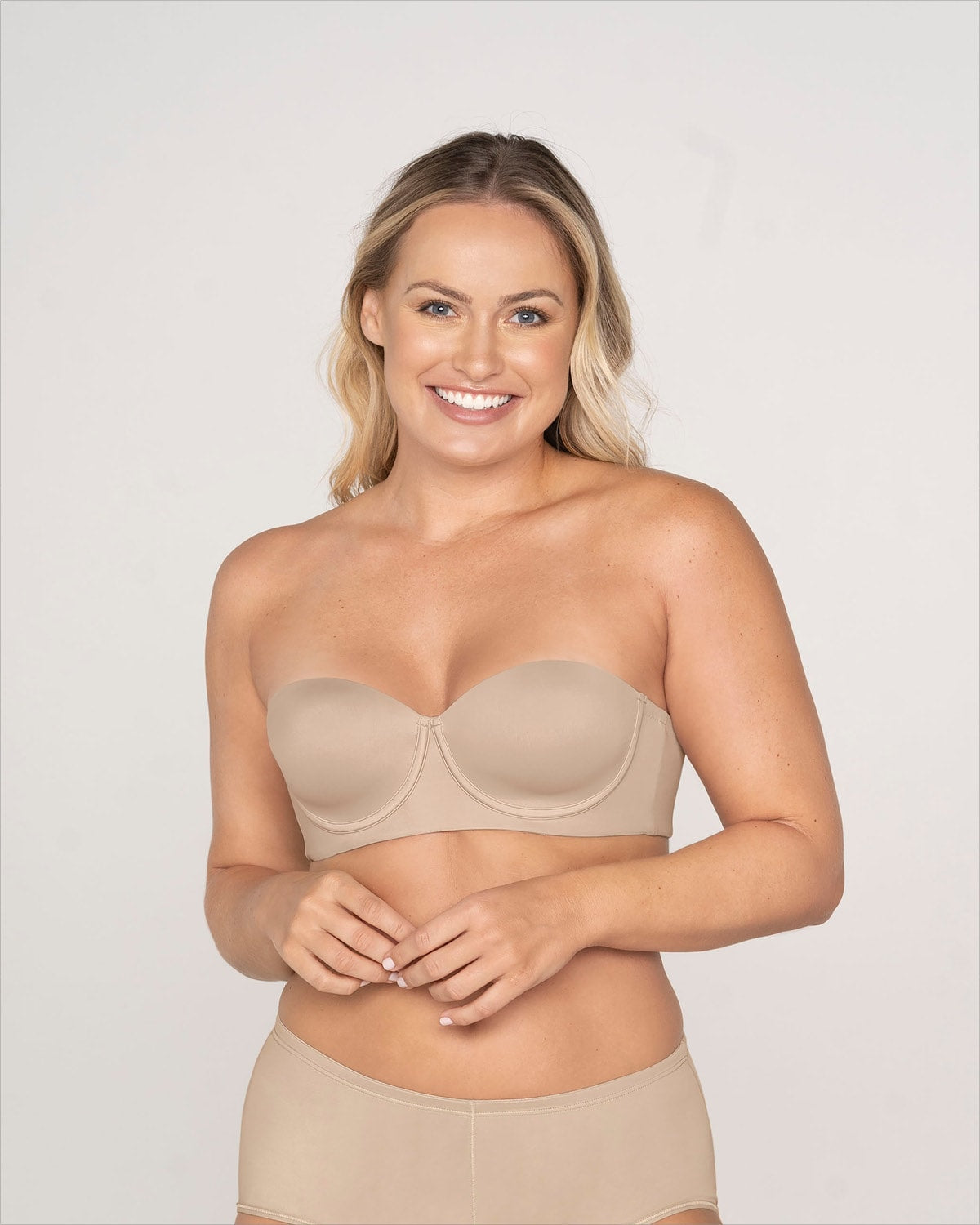  Slimming Strapless Underwire Bra