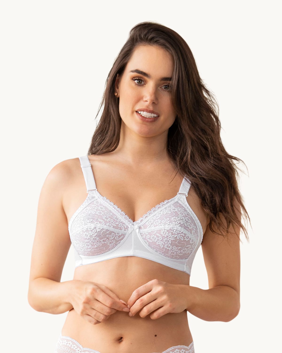  Full Coverage Lace Wireless Bra