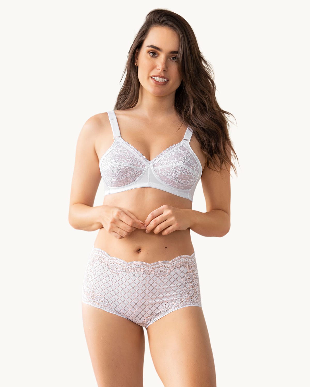  Full Coverage Lace Wireless Bra
