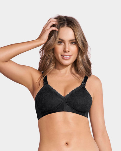  Full Coverage Lace Wireless Bra