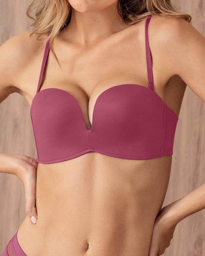  Extreme Push Up Strapless Bra