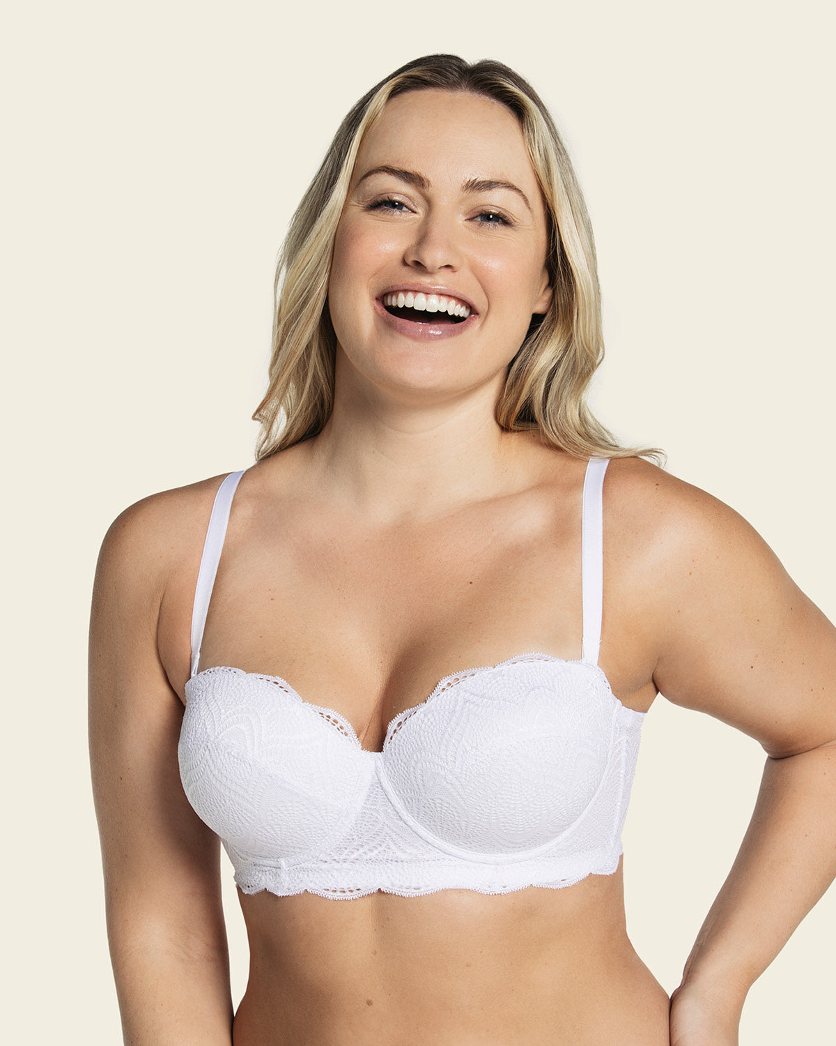  Convertible Balconette Lace Push Up Bra