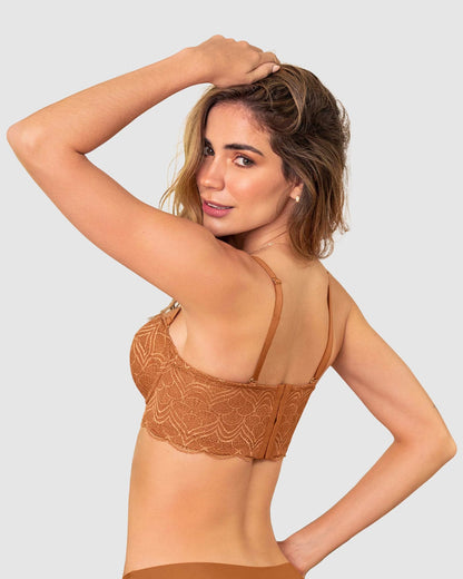  Convertible Balconette Lace Push Up Bra