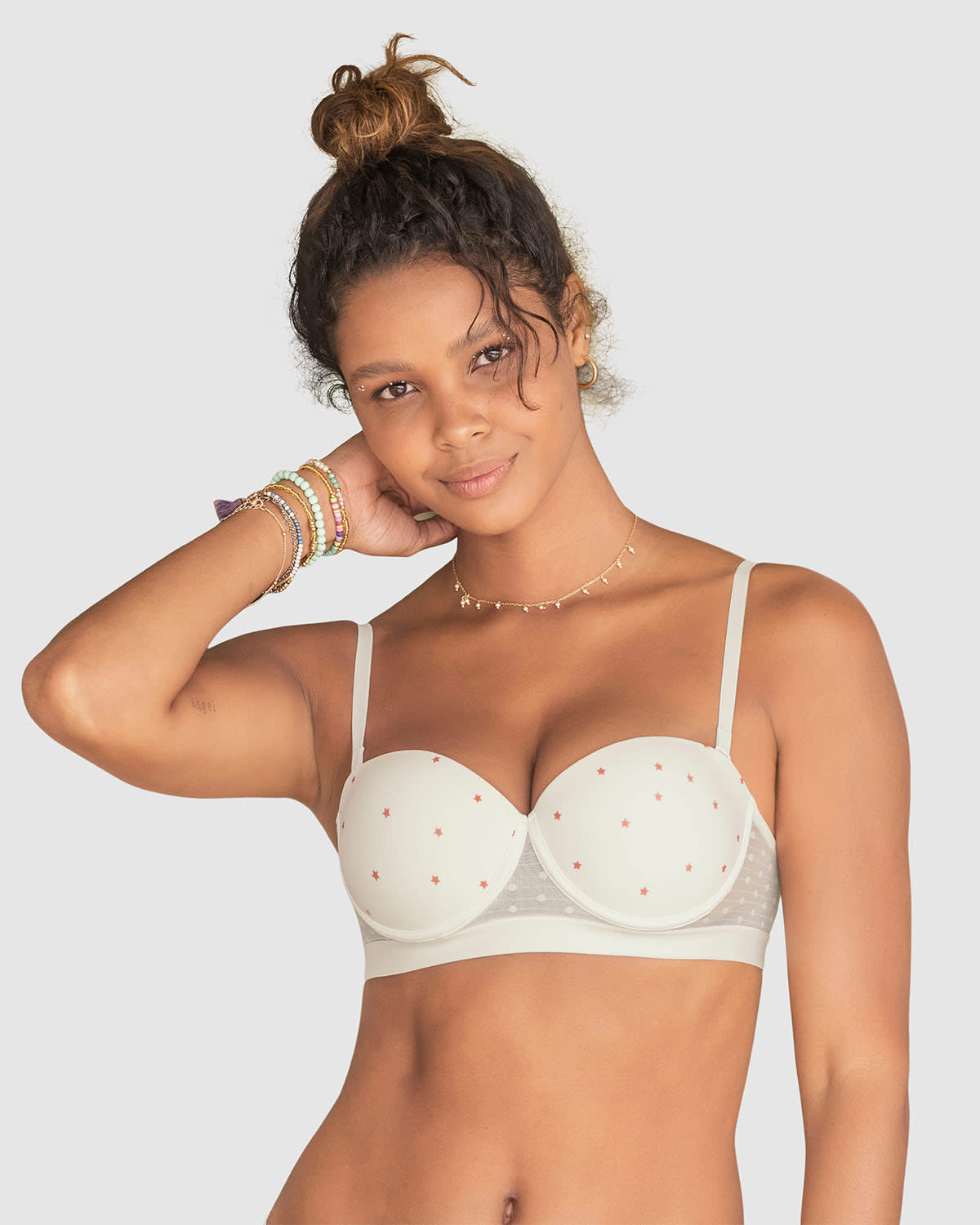  High Push-Up Balconet Bra With Lace