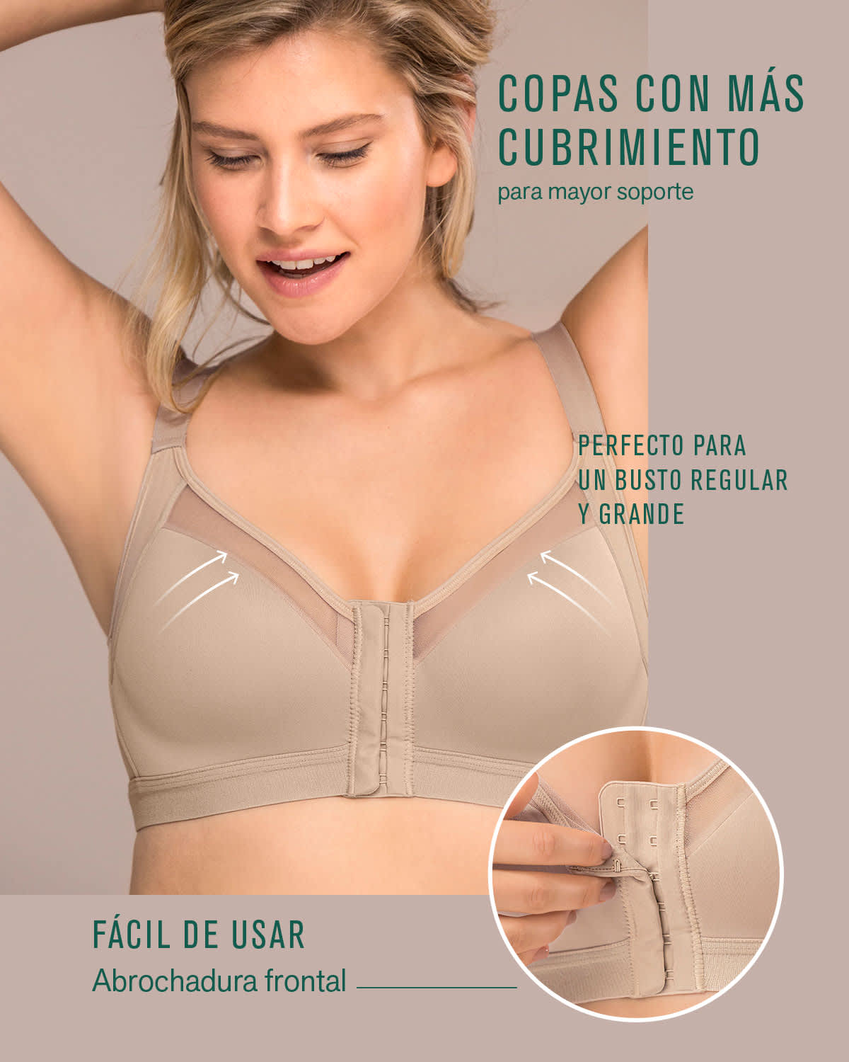  Multi/Benefit Comfortable Posture Corrector Bra With Contour Cups