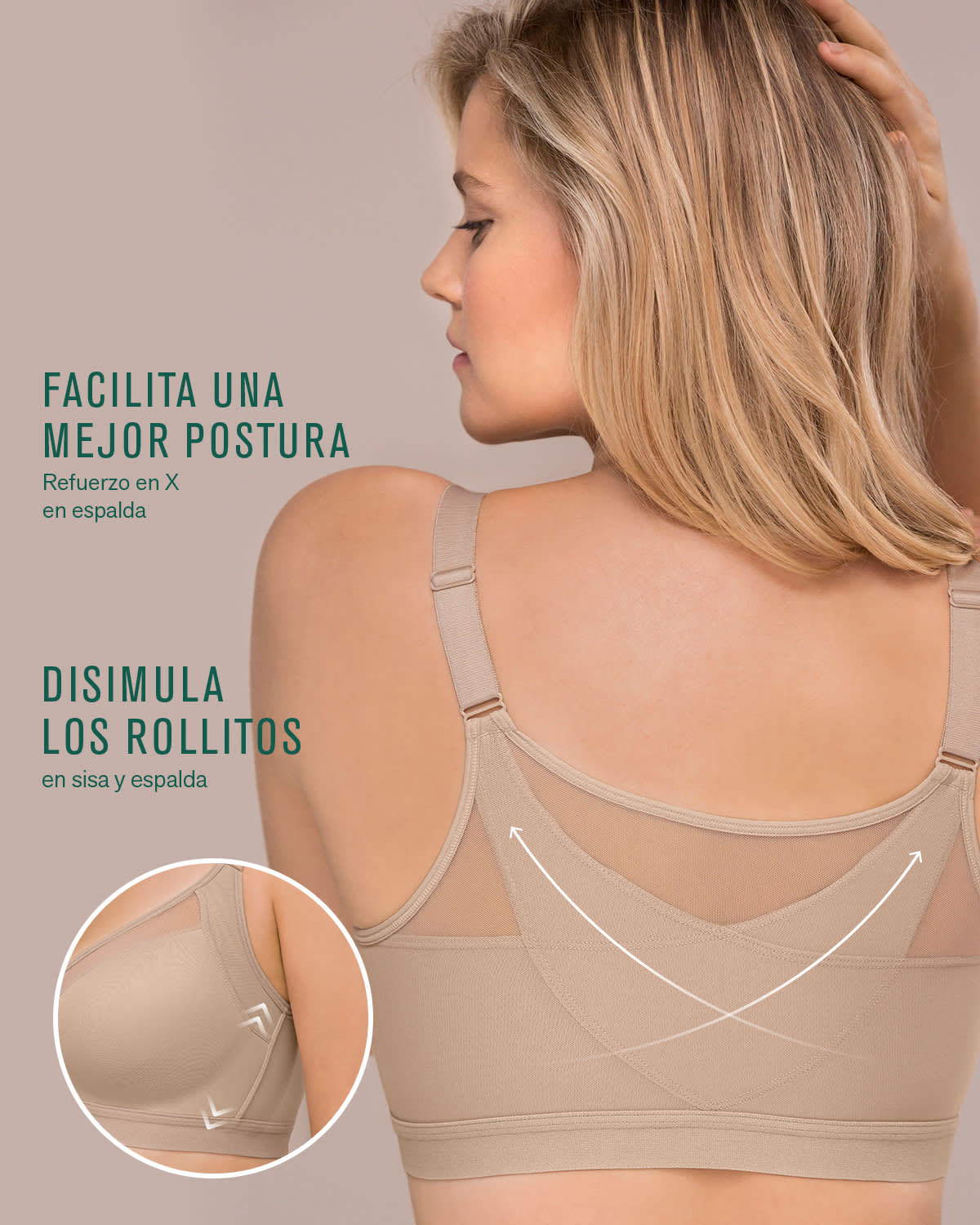  Multi/Benefit Comfortable Posture Corrector Bra With Contour Cups