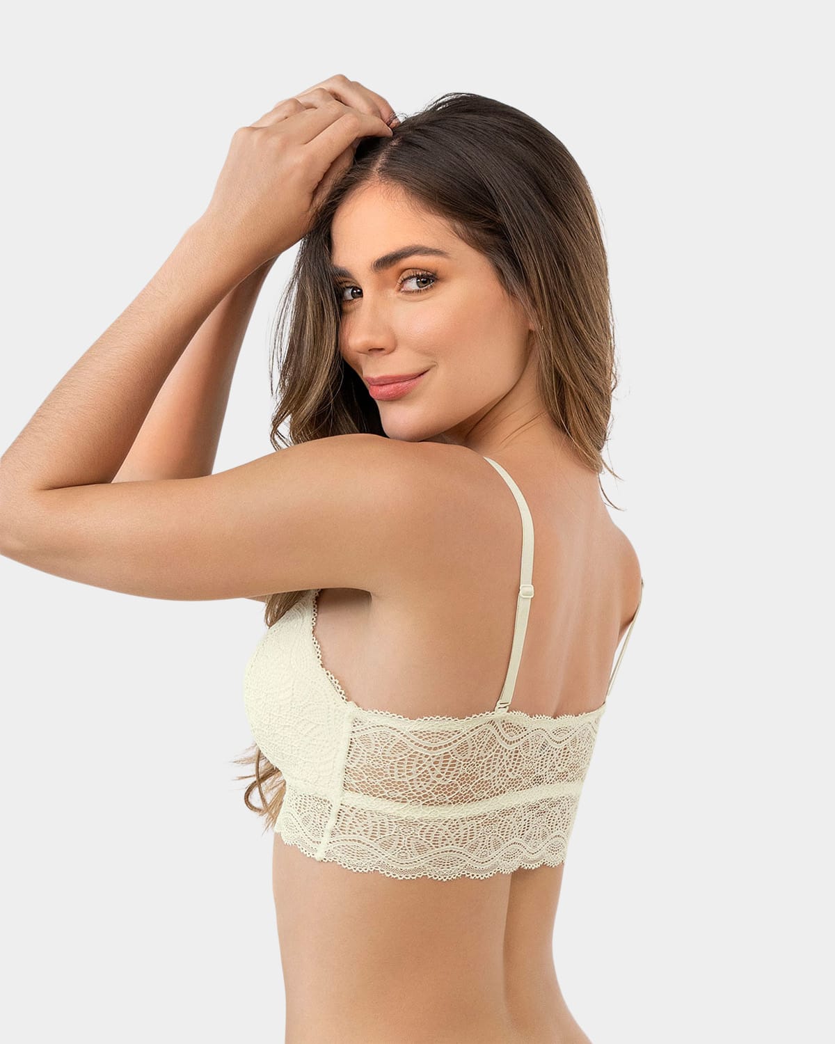  Padded Lace Longline Contour Bralette