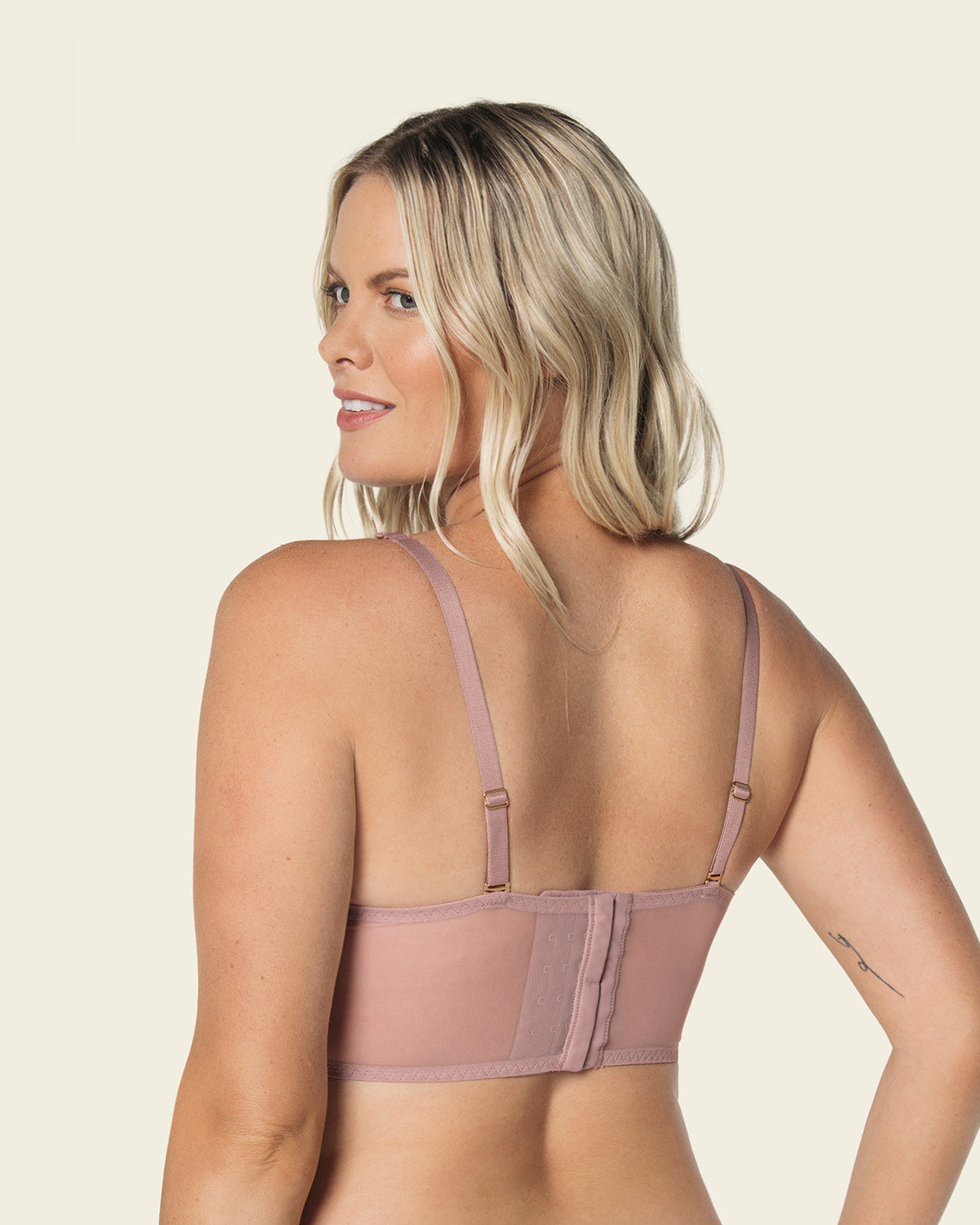  Sheer Lace Underwire Bustier Bra