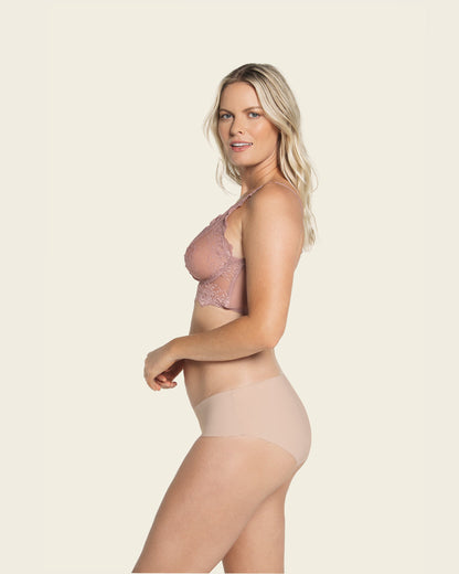  Sheer Lace Underwire Bustier Bra
