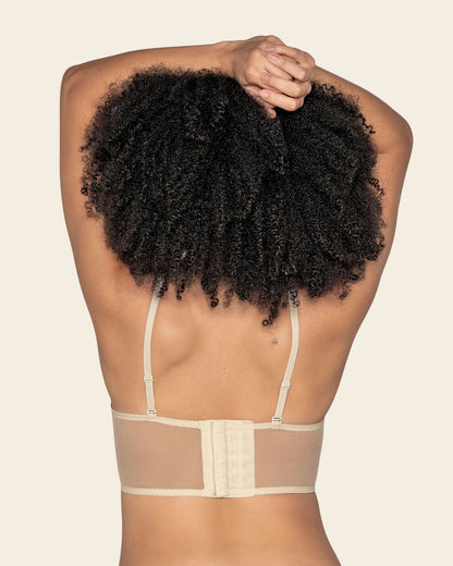  Sheer Lace Underwire Bustier Bra