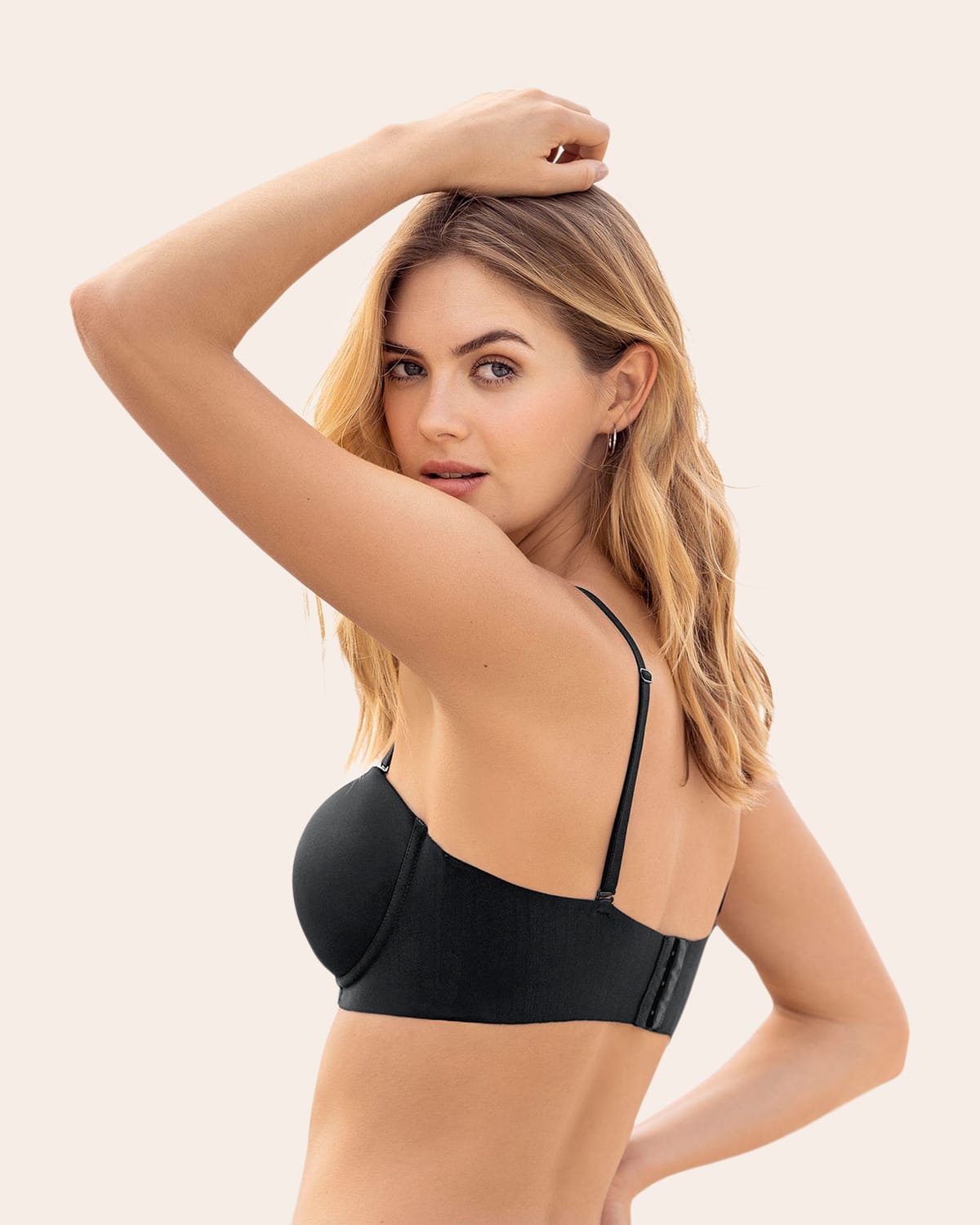  No-Slip Strapless Push Up Bra