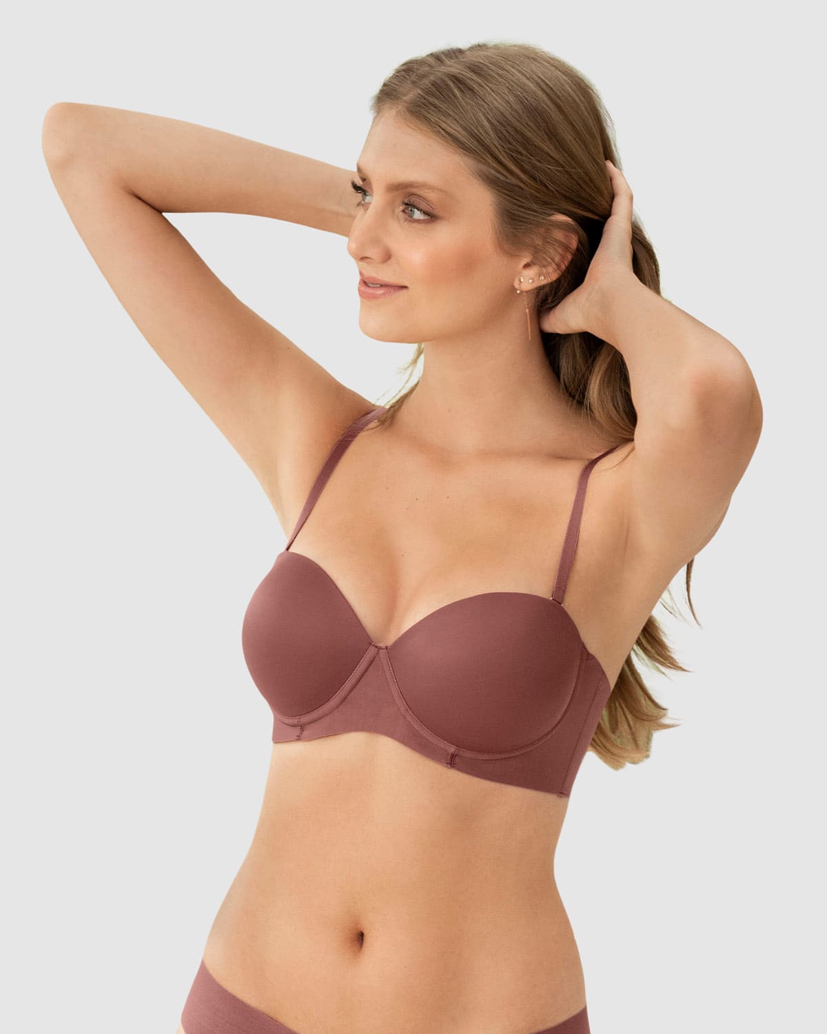  No-Slip Strapless Push Up Bra