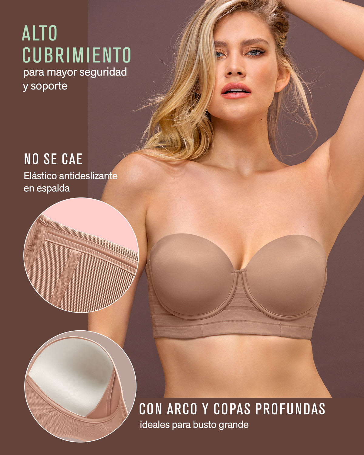  Strapless Bra With UnderwireSplendid Strapless