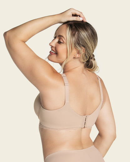  Deep Coverage Soft Lightly-lined Lace Underwire Bra