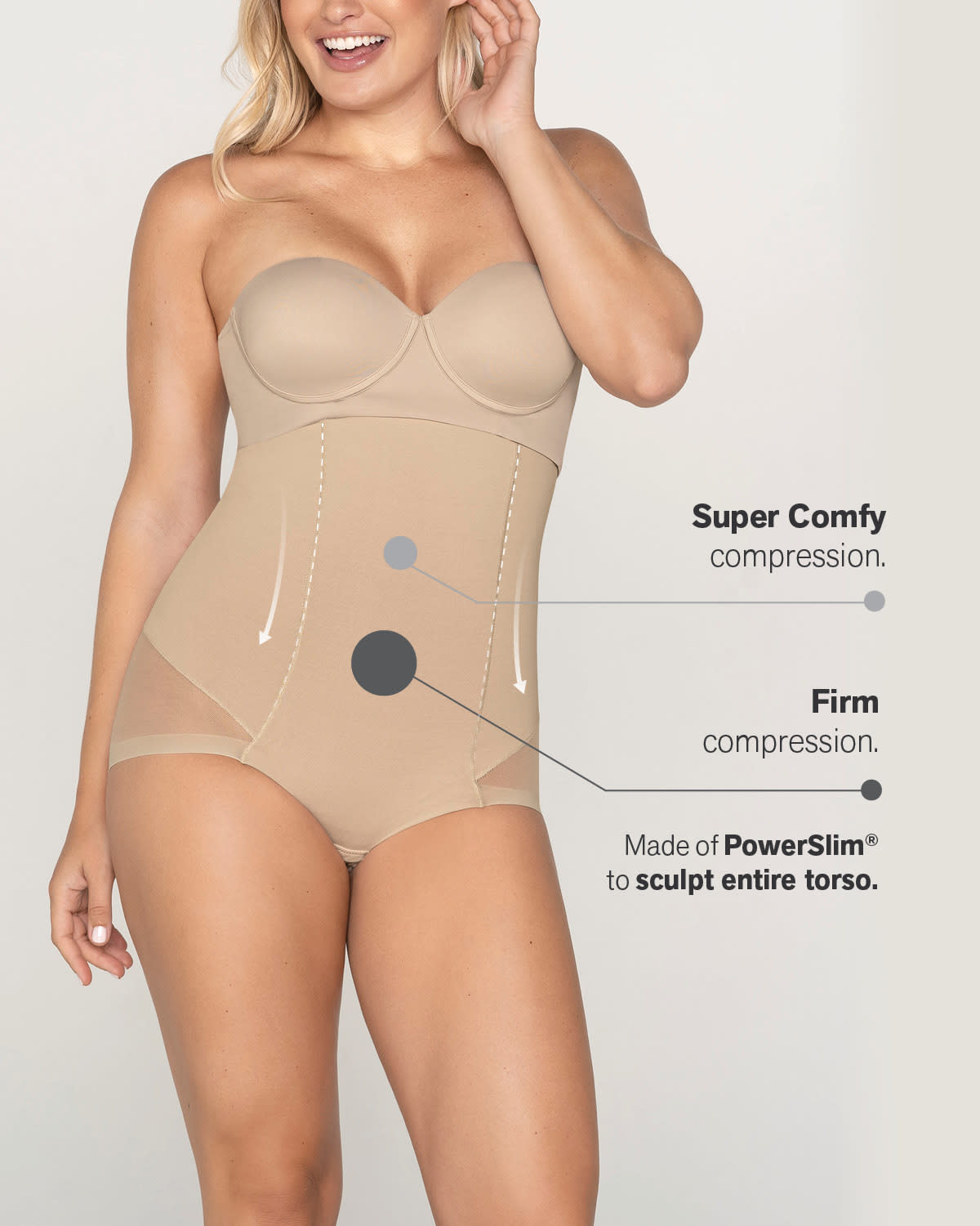  Extra High-Waisted Sheer Bottom Sculpting Shaper Knicker