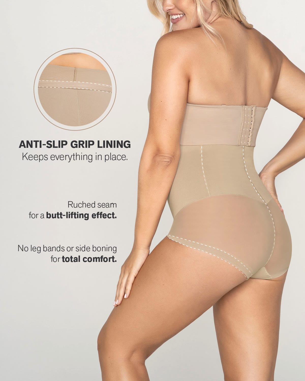  Extra High-Waisted Sheer Bottom Sculpting Shaper Knicker