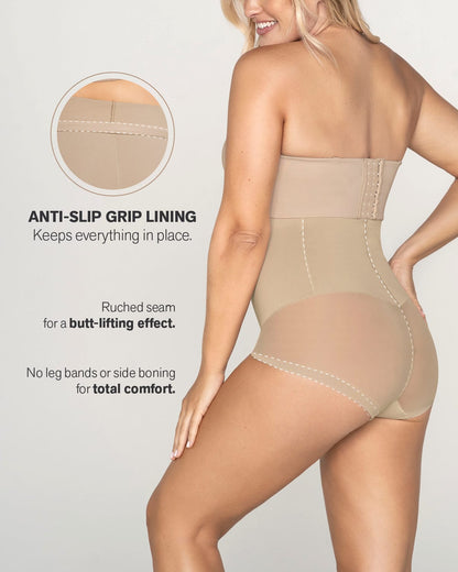  Extra High-Waisted Sheer Bottom Sculpting Shaper Knicker