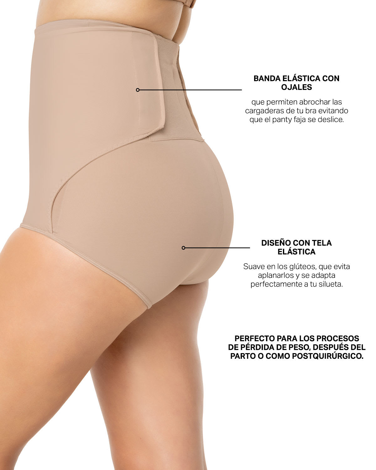  High-Waisted Firm Compression Postpartum Knicker With Adjustable Belly Wrap