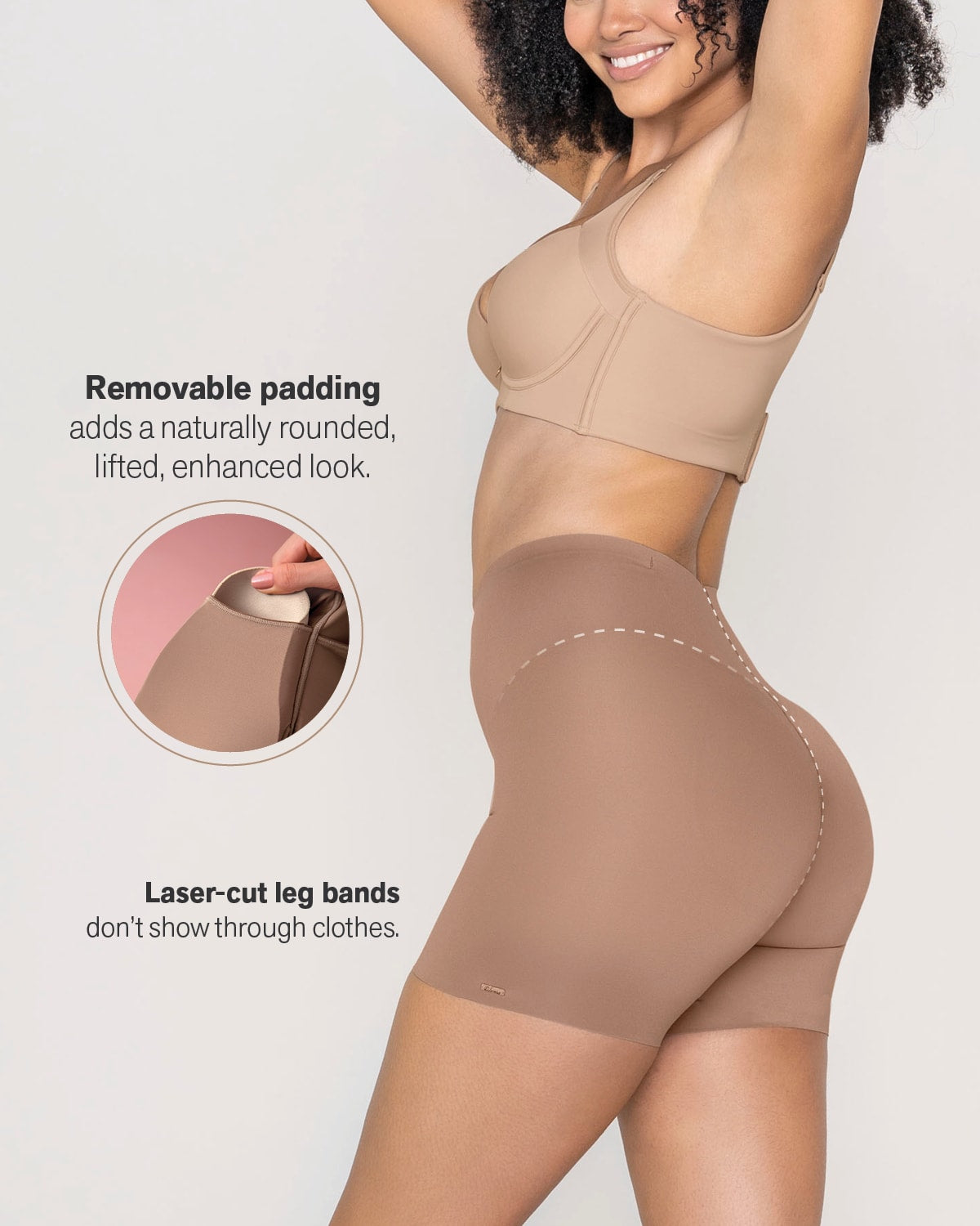  Undetectable Padded Butt Lifter Shaper Short