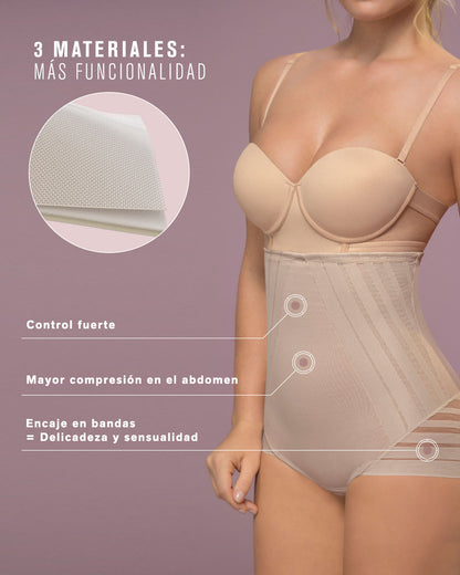  Lace Stripe Extra High-Waisted Sculpting Shaper Knicker