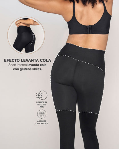  Sculpting Shaper Legging With Butt-Lifting Inner Short