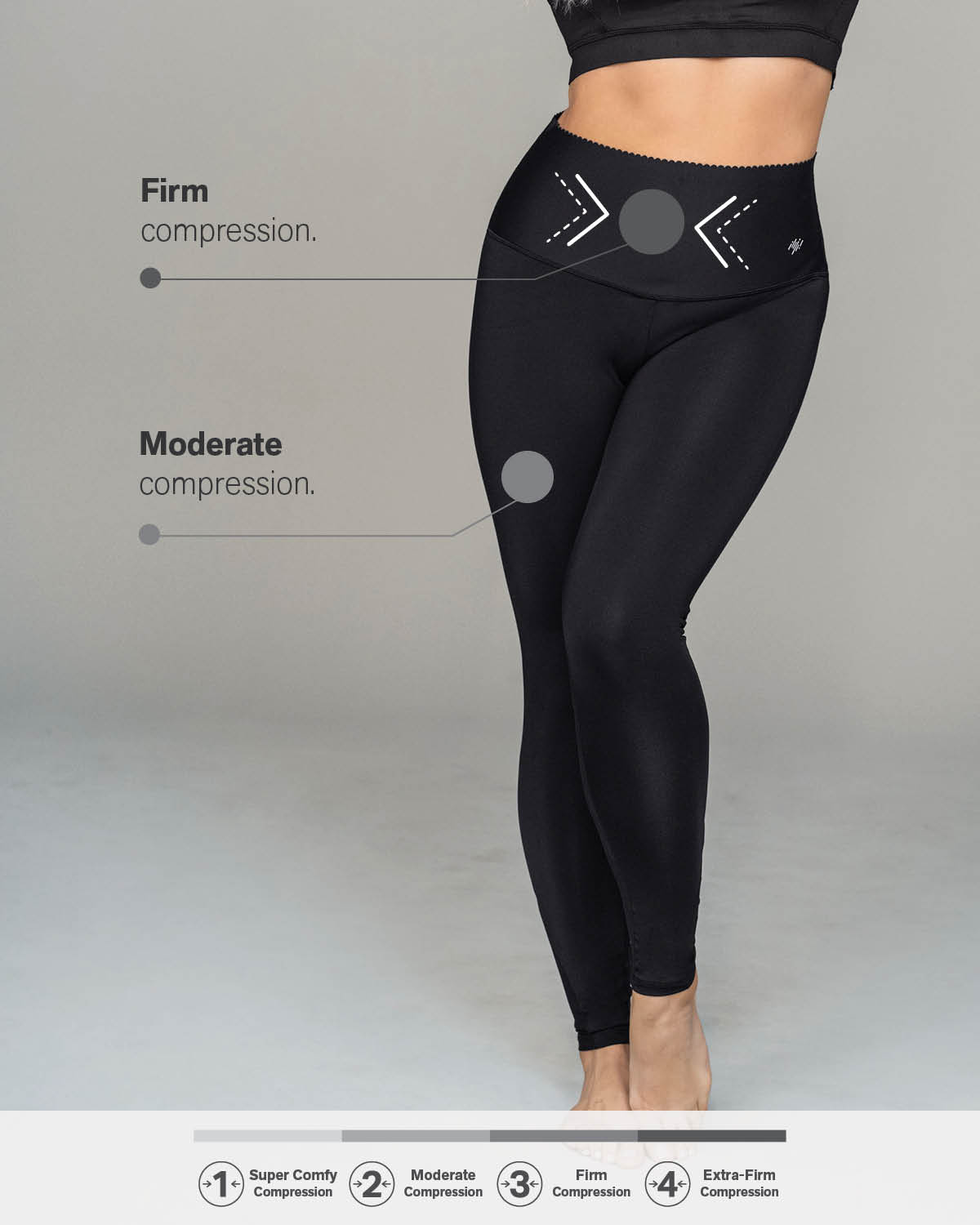  Super-soft Moderate Compression Butt Lift Legging