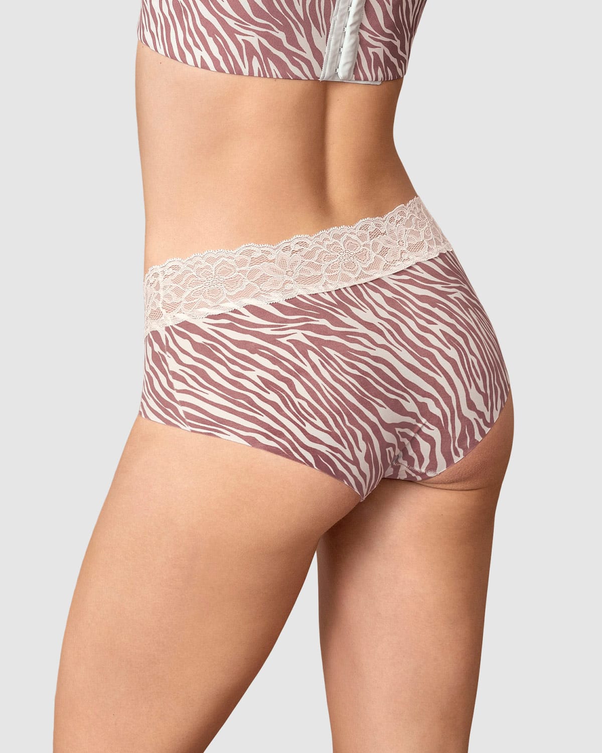  Ultra Light Lace Trim Hipster Knicker