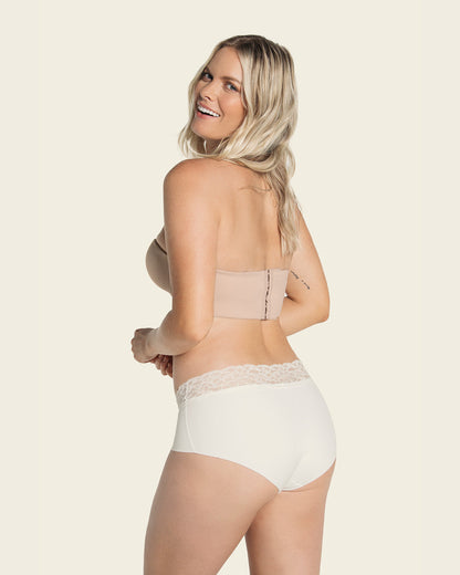  Ultra Light Lace Trim Hipster Knicker