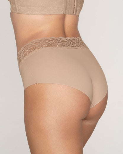  Ultra Light Lace Trim Hipster Knicker