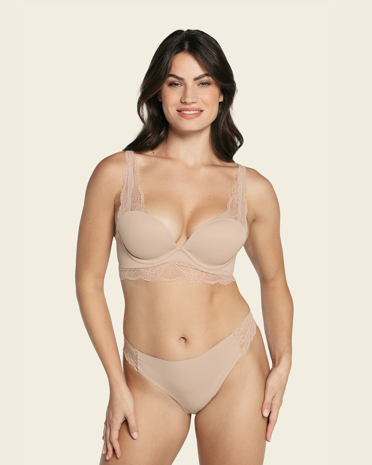  Lace Side Seamless String Knicker