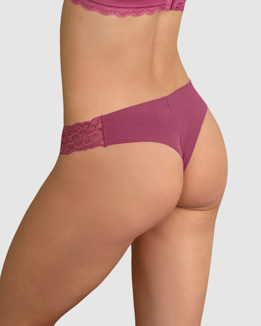  Lace Side Seamless String Knicker