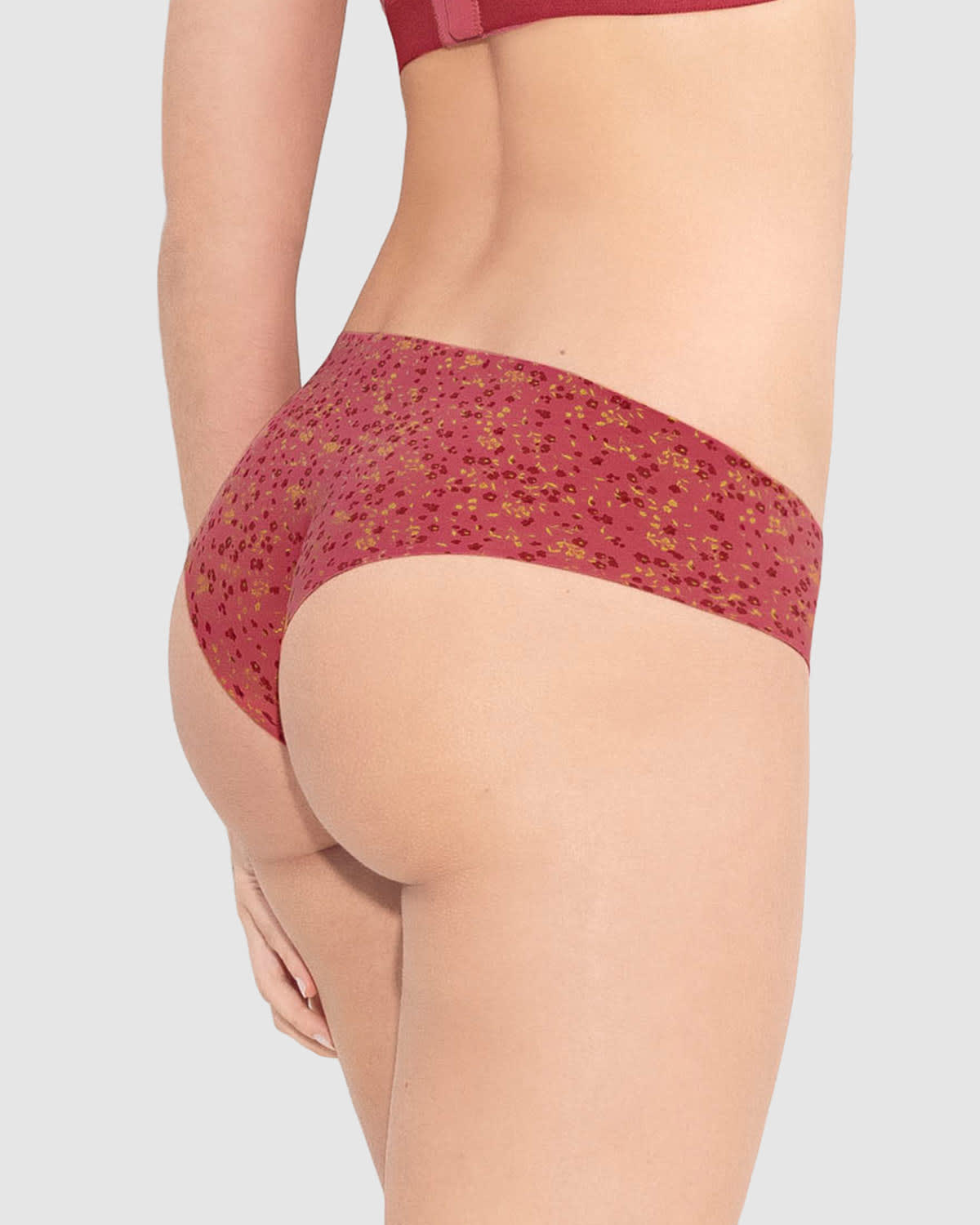  Seamless Hipster Knicker With Decorative Contrast Stitching
