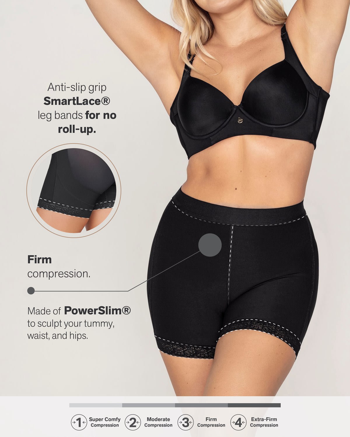  Mid-Rise Sculpting Butt Lifter Shaper Short