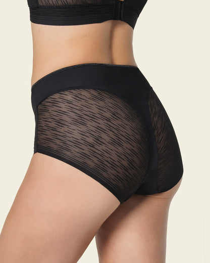  High-Waisted Sheer Lace Shaperknicker