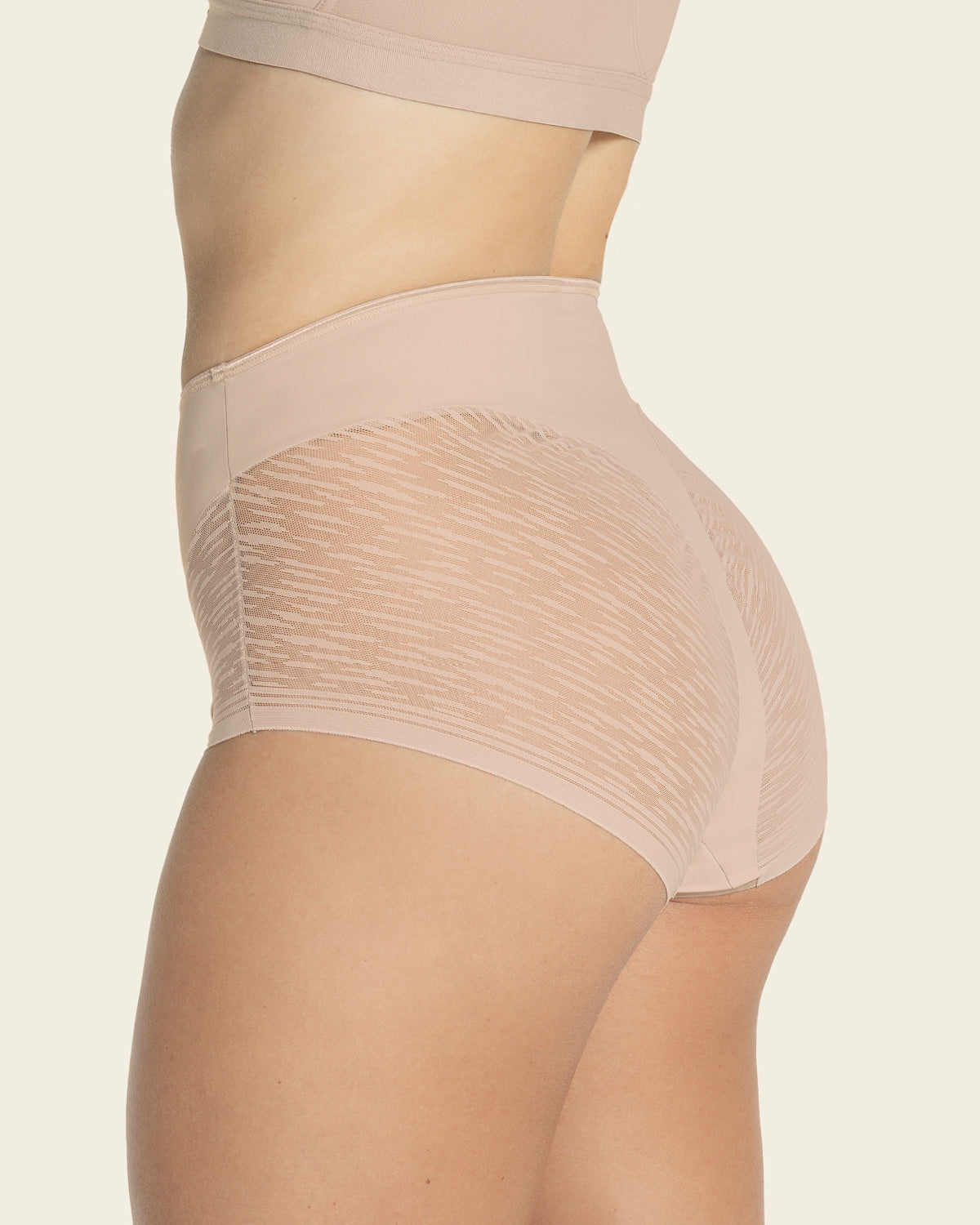  High-Waisted Sheer Lace Shaperknicker