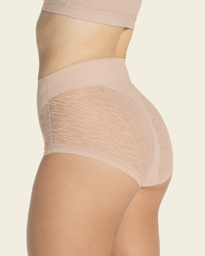  High-Waisted Sheer Lace Shaperknicker