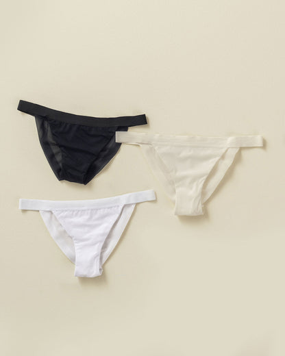  Mid-Rise Tulle Tanga Knicker