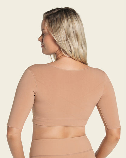  Seamless Upper Arm Shaper Slimming Compression Vest With Posture Corrector