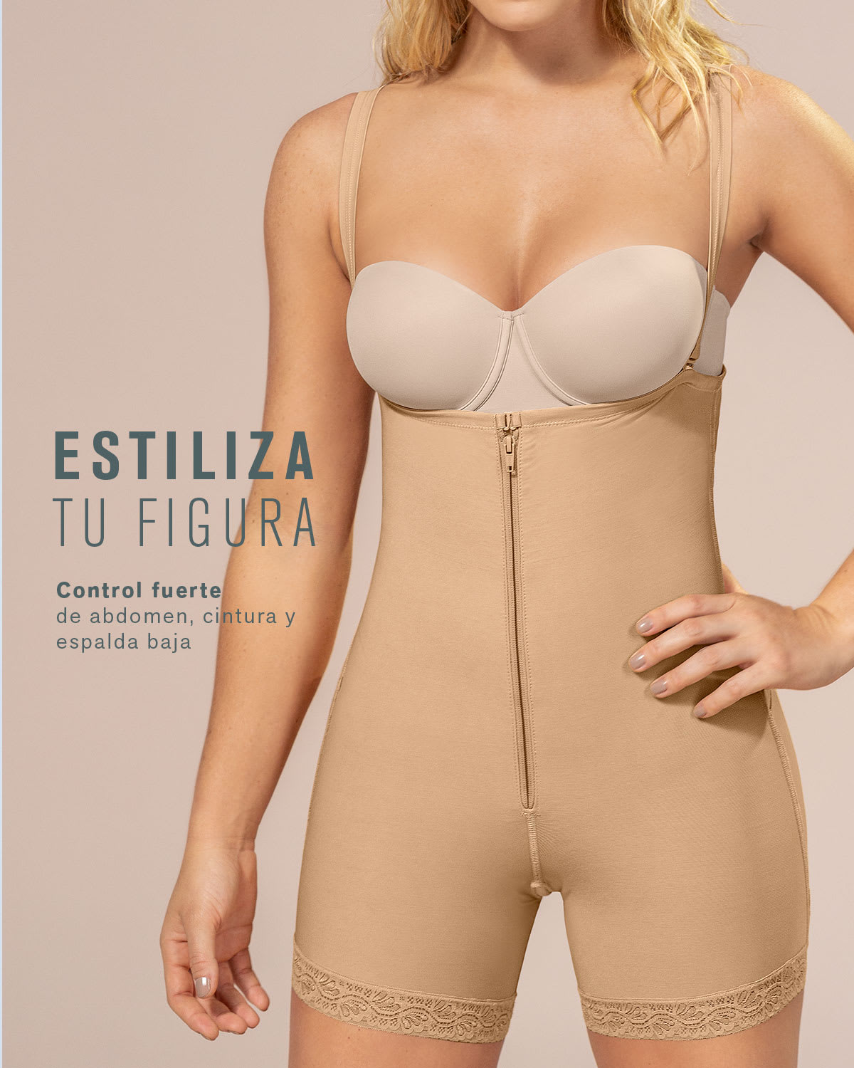  Firm Tummy Control Strapless Shaper With Butt Lifter