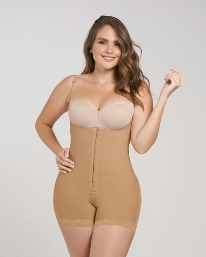 Firm Compression Boyshort Body Shaper With Butt Lifter (Front Hook-and-Eye Closure)