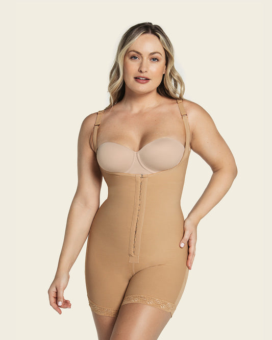  Firm Compression Boyshort Body Shaper With Butt Lifter (Front Hook-and-Eye Closure)