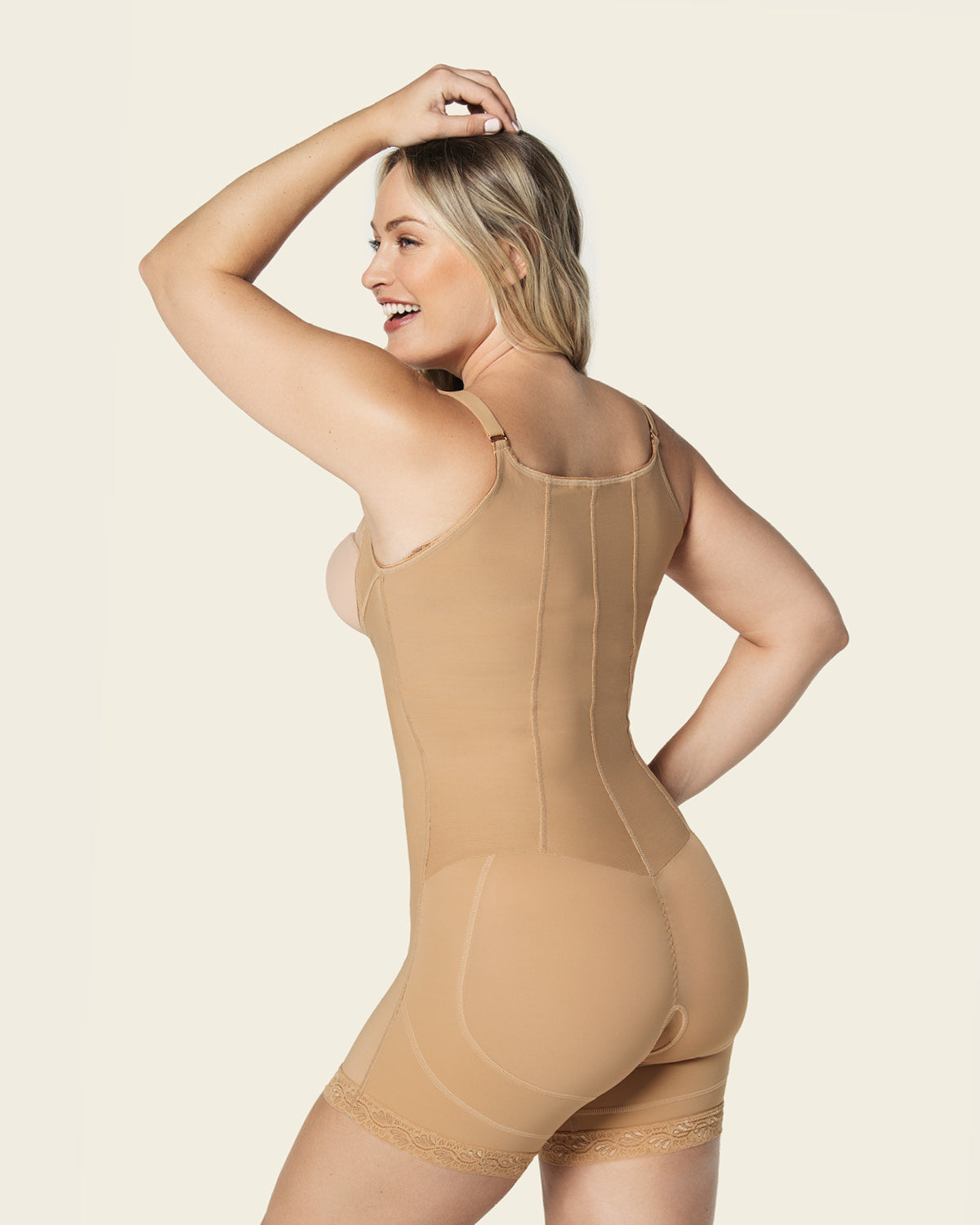  Firm Compression Boyshort Body Shaper With Butt Lifter (Front Hook-and-Eye Closure)