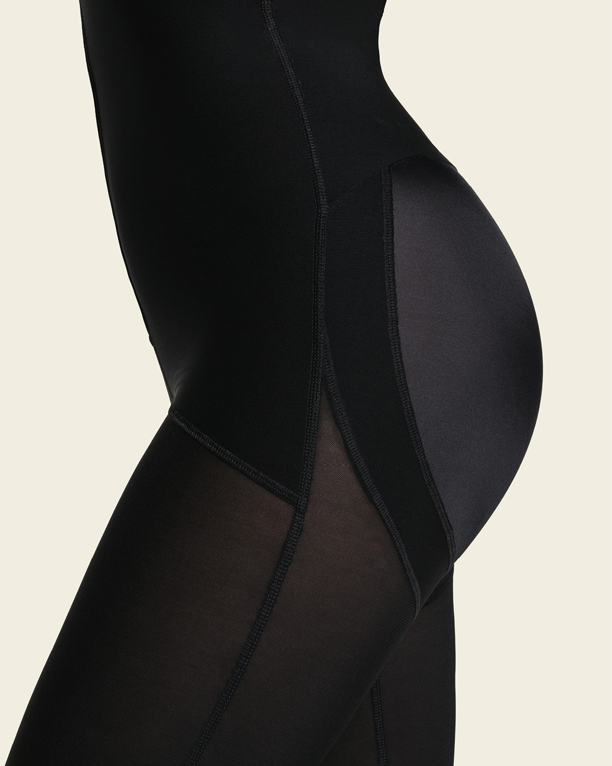  Hook-and-Zip Mid-Calf Sculpting Body Shaper