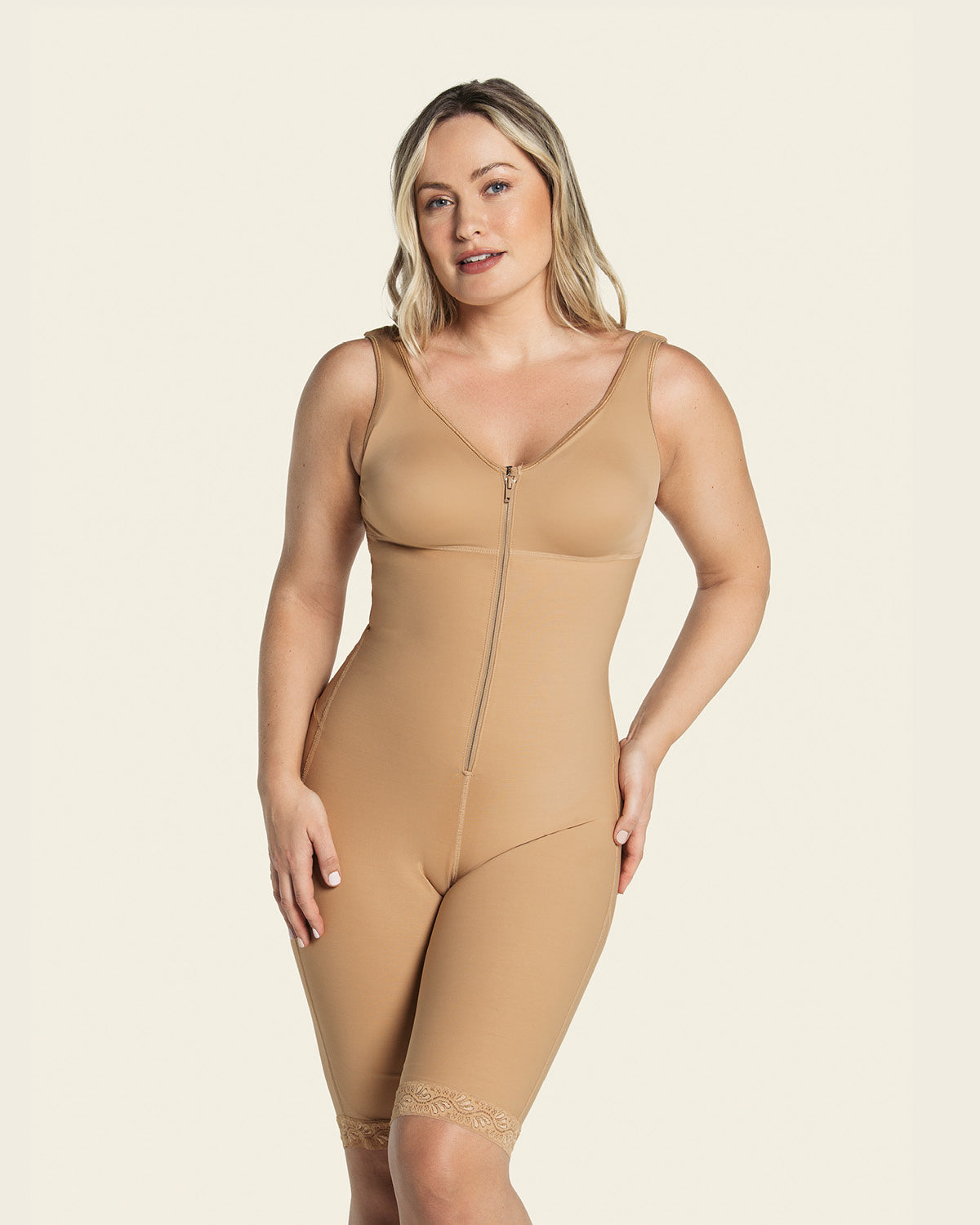  Mid-thigh Sculpting Bodysuit Shaper