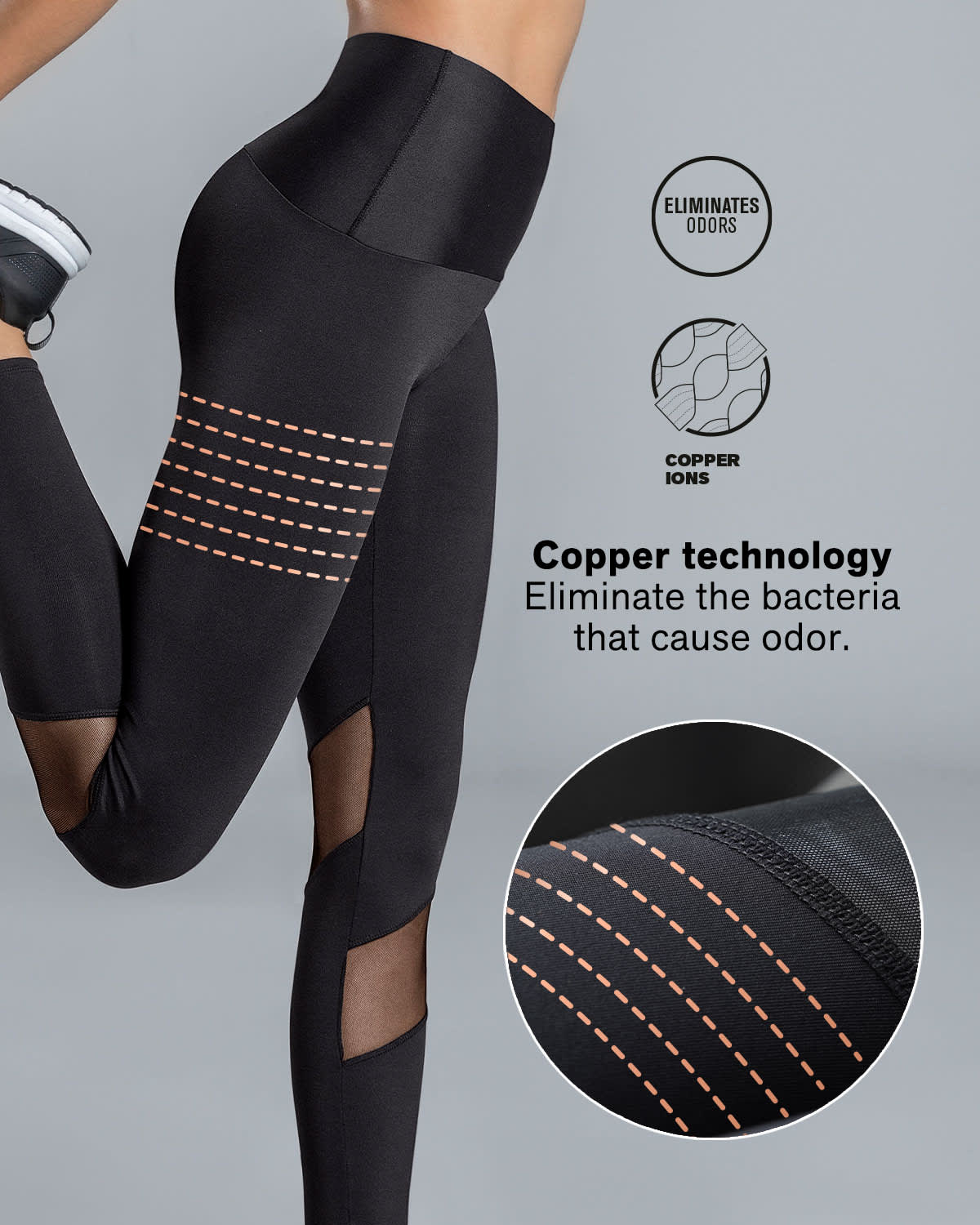  Mid-Rise Mesh Cutout Shaper Legging