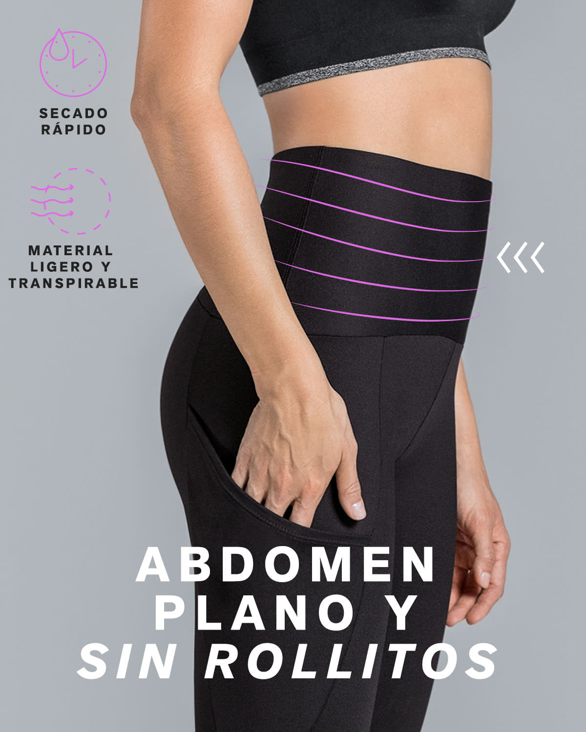  High-Waisted Side Pocket Shaper Legging