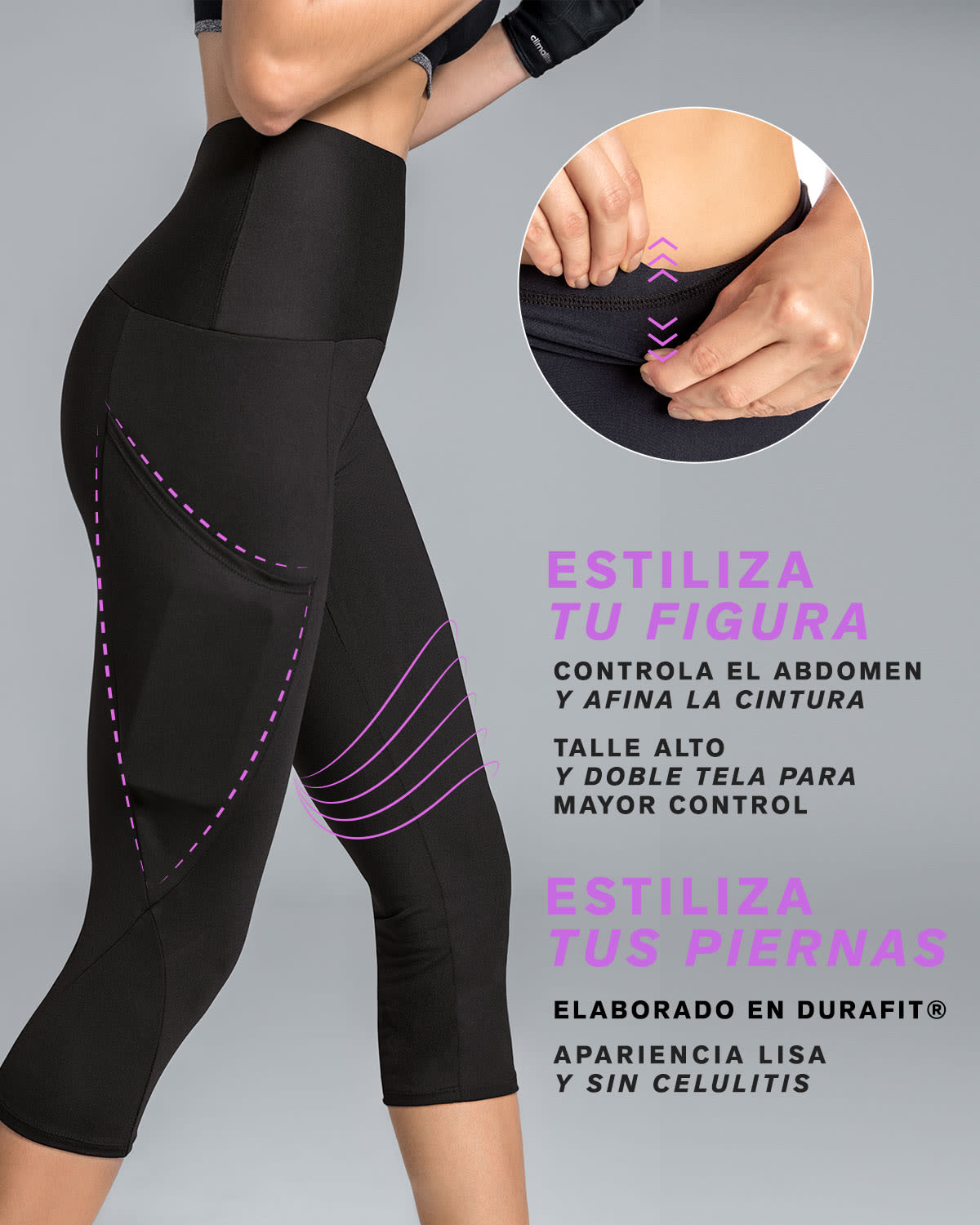  High-Waisted Side Pocket Shaper Legging