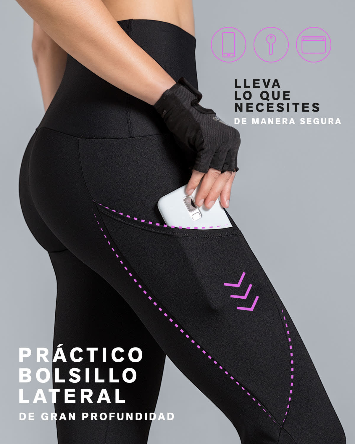 High-Waisted Side Pocket Shaper Legging