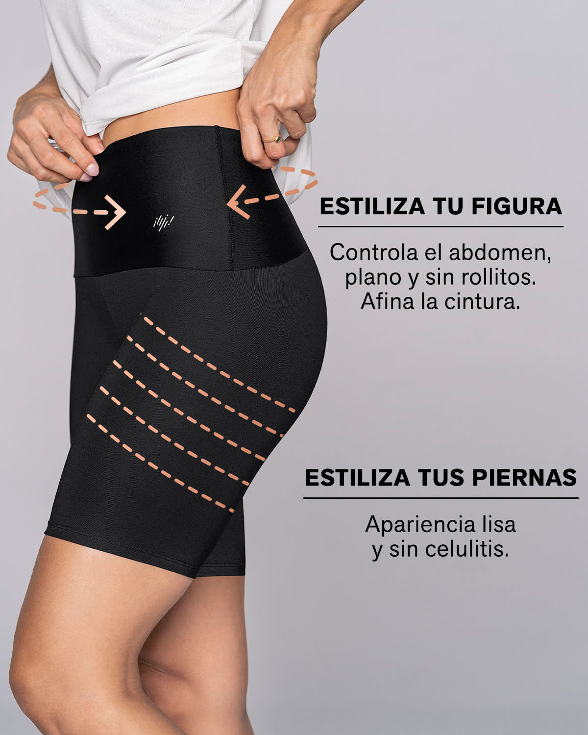  High-Waisted Knee-Length Shaper Bike Short ActiveLife